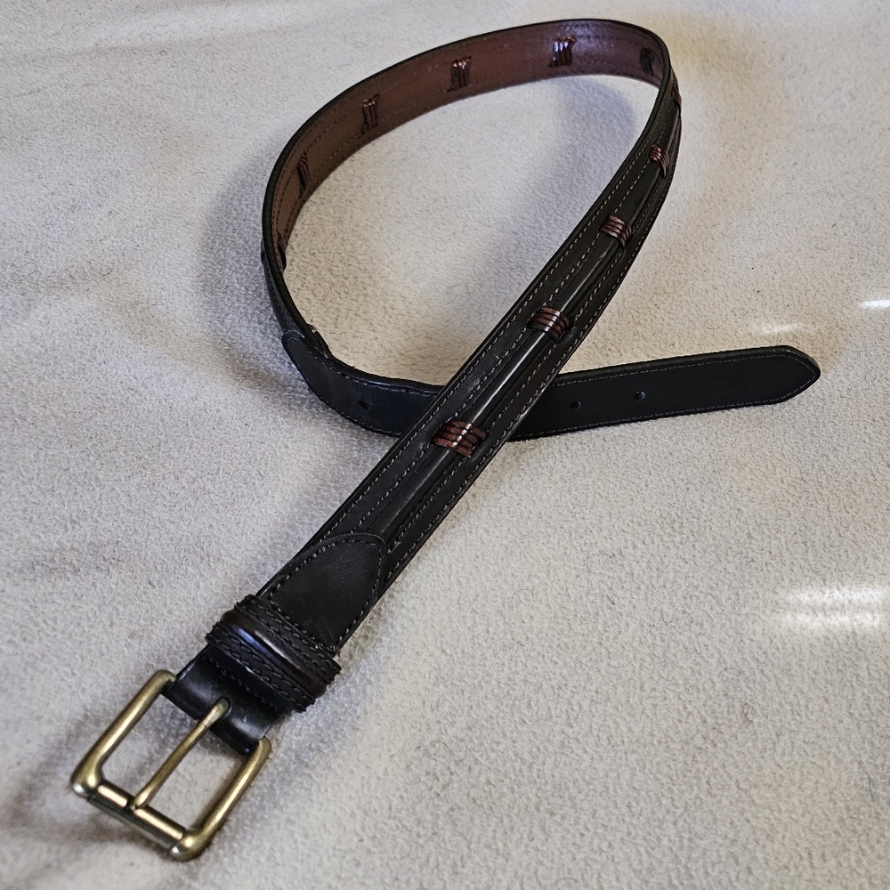 Genuine Brown leather belt